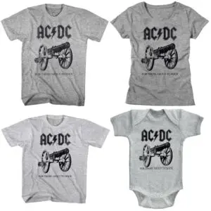 ACDC Those About To Rock Family T-Shirt Set