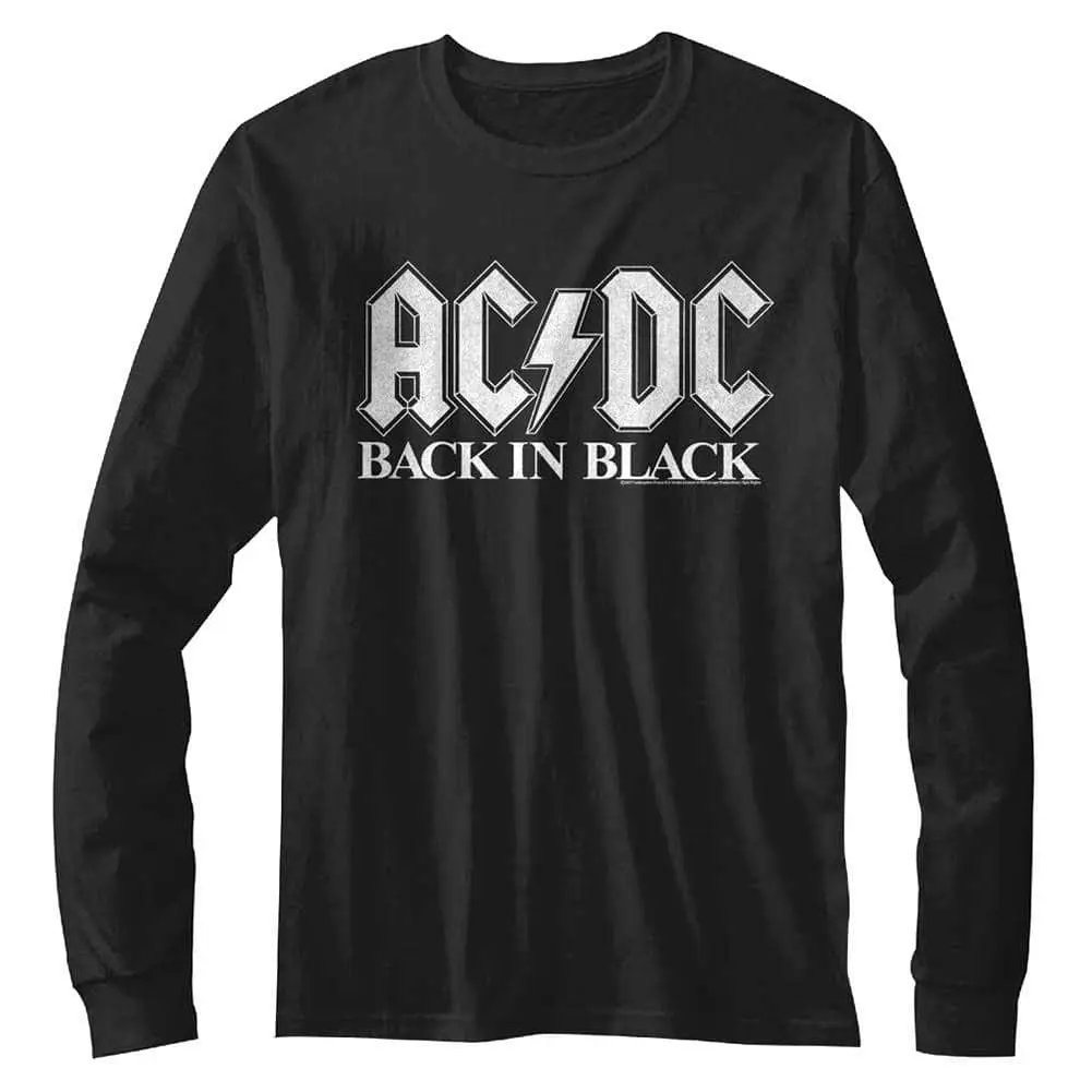 ACDC Back in Black Long Sleeve T Shirt