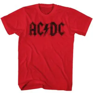 ACDC Logo Men’s Red T Shirt
