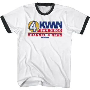 Anchorman KVWN Channel 4 News Retro Men’s T Shirt