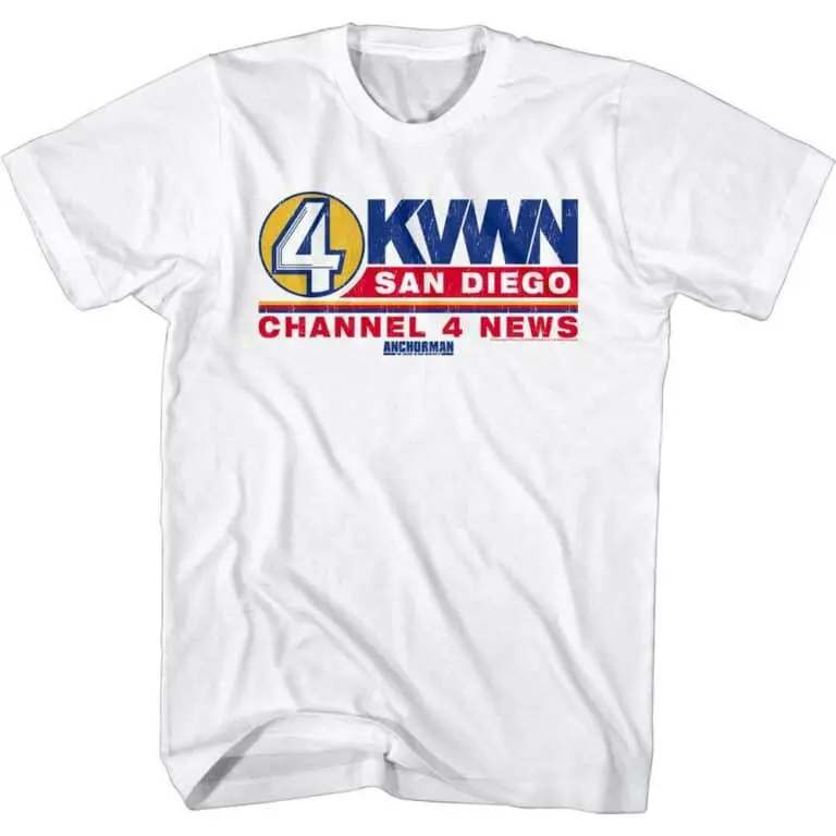 Anchorman-Mens-Tshirt-KVWN-Channel-4-News-Movie-white-ANCR501
