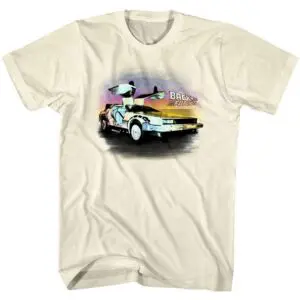 Back to The Future Chrome Car T-Shirt
