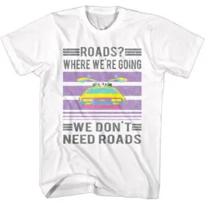 Back to The Future Pastel Color Block T-Shirt