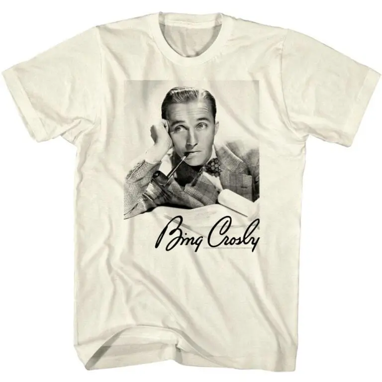 Bing Crosby Pipe & Bowtie Men’s T Shirt