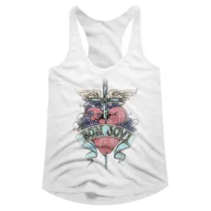 Bon Jovi Pierced Heart Tattoo Women's Tank Top