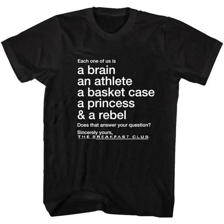 Breakfast Club Inclusive Men's T Shirt