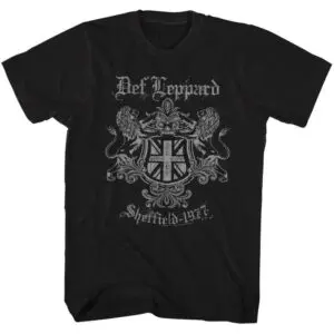 Def Leppard Sheffield Crest Men’s T Shirt