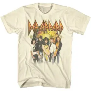 Def Leppard Pyromania Band Photo Men’s T Shirt