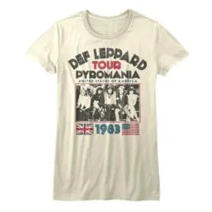 Def Leppard Pyromania USA Tour Top