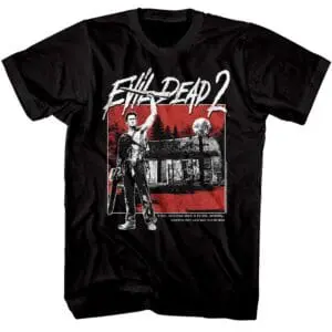 Evil Dead 2 Haunted Cabin in the Woods Men’s T Shirt
