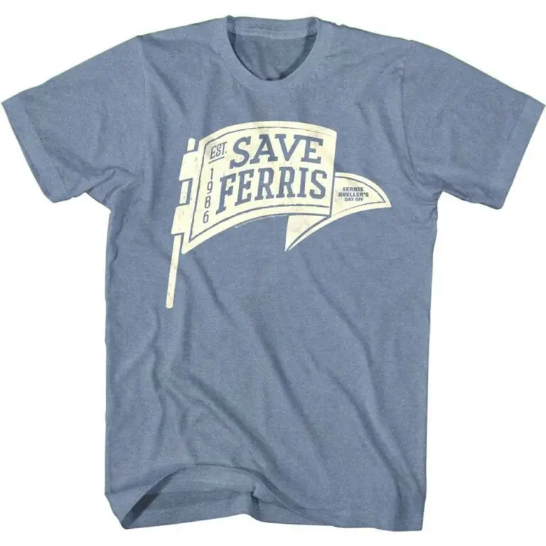 Ferris Bueller’s Day Off Save Ferris Pennant Men’s T Shirt