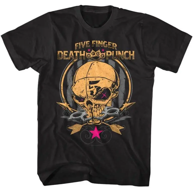 Five Finger Death Punch Skulls & Arrows Men’s T Shirt
