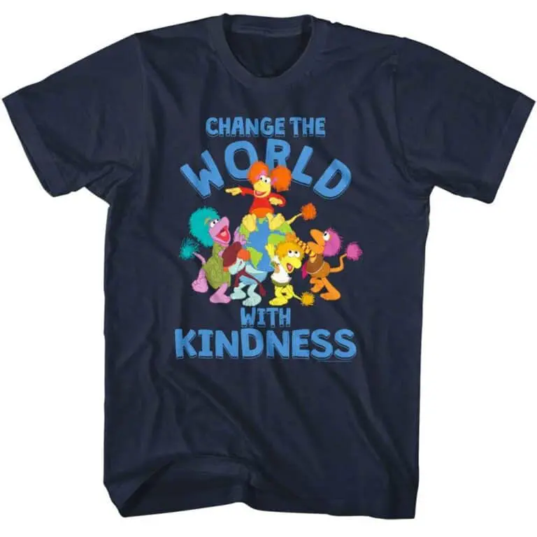 Fraggle Rock Change the World with Kindness Men’s T Shirt