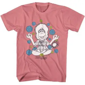 Fraggle Rock Mokey Hippie Flowers Men’s T Shirt