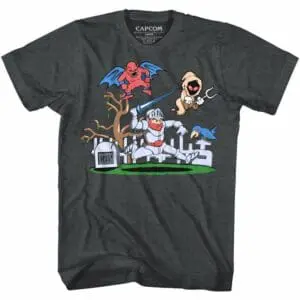 Ghosts n Goblins Arthur Graveyard Attack T-Shirt