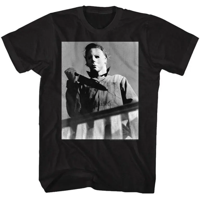 Halloween Michael Myers Waiting Upstairs Men’s T Shirt