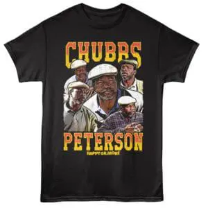 Vintage Chubbs Peterson character graphic T-shirt, Happy Gilmore movie, classic sports comedy, casual men’s apparel.