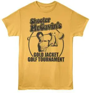 Happy Gilmore Shooter McGavins Gold Jacket Men's T Shirt