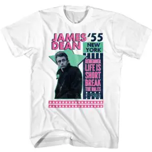 James Dean Remember Life is Short Men’s T Shirt