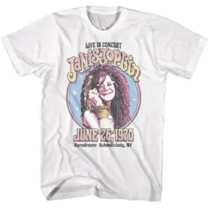 Janis Joplin Aerodrome Schenectady Men’s T Shirt
