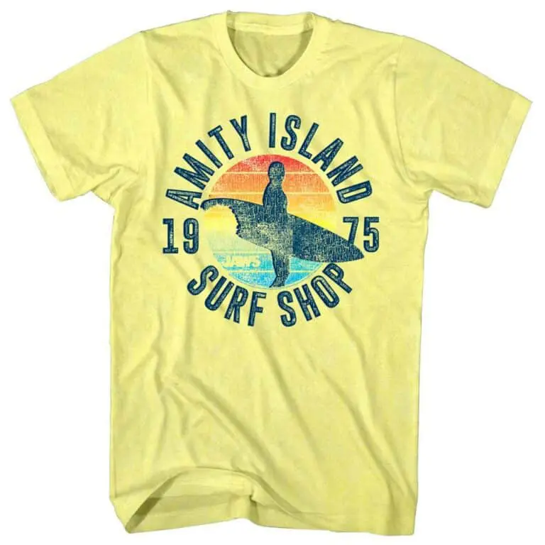 Jaws Amity Island Surf Shop 1975 Men’s T Shirt