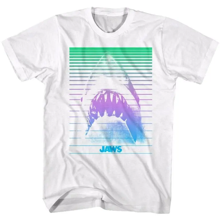 Jaws Shark Gradient Men’s T Shirt