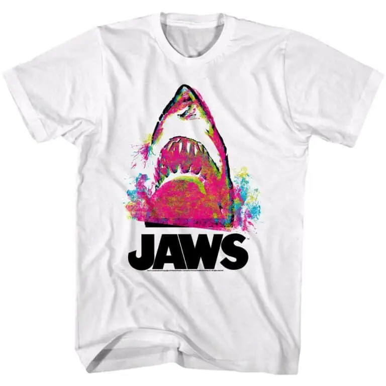Jaws Paint Splash Shark T-Shirt
