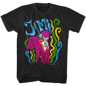 Jimi Hendrix Psychedelic Art Men’s T Shirt
