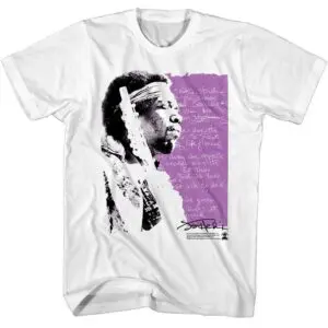 Jimi Hendrix Bold as Love Lyrics Men’s T Shirt