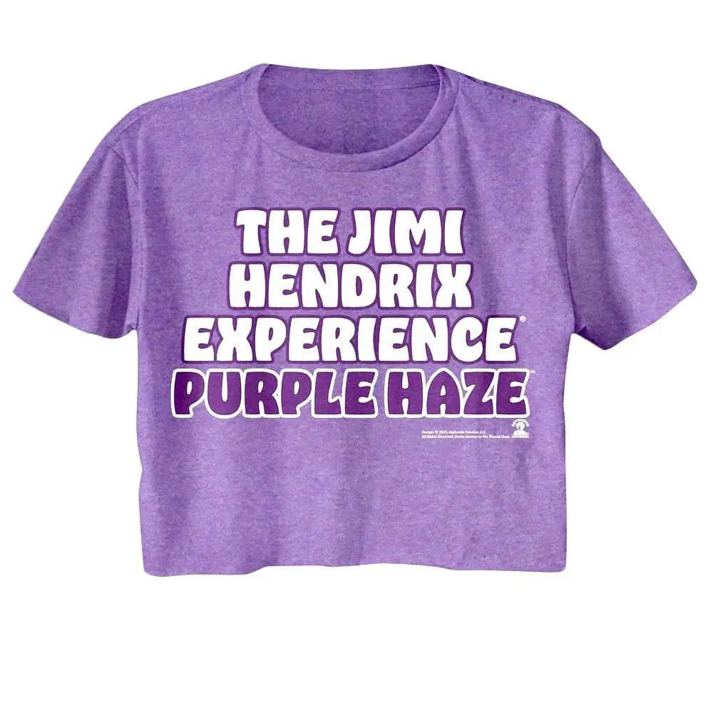 Jimi Hendrix Experience Purple Haze Women’s Crop Top