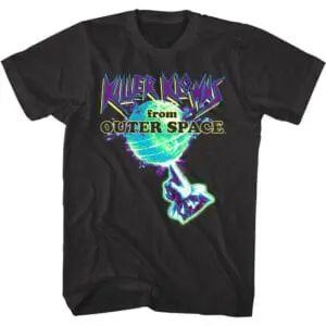 Killer Klowns Neon Globe Spinning Men’s T Shirt
