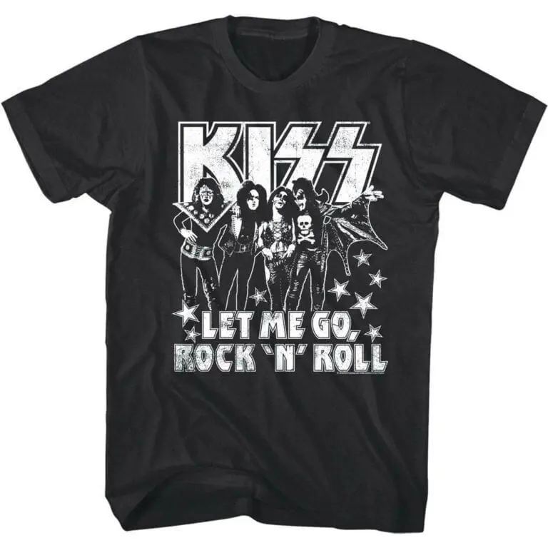 Kiss Let me Go Rock n Roll Men’s T Shirt
