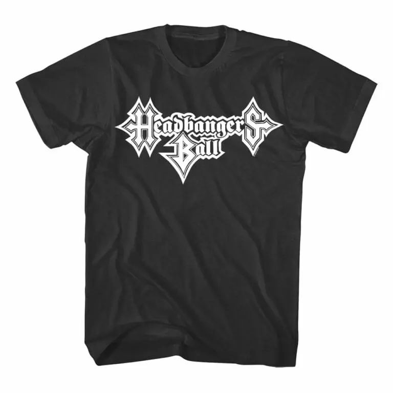 Black heavy metal music shirt with "Headbanger Sound" logo design.