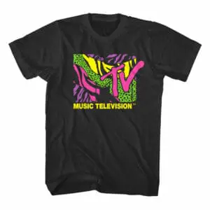 Vibrant MTV-inspired music television graphic T-shirt for fans of retro pop culture.