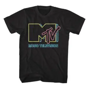 MTV Neon Sign Logo Men’s T Shirt