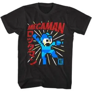 Megaman Jumping Japanese T-Shirt