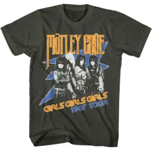 Motley Crue Girls 1987 Tour Men’s T Shirt