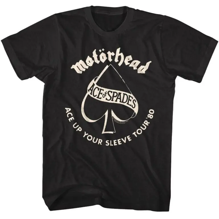Motorhead Ace Up Your Sleeve Tour 80 Men’s T Shirt