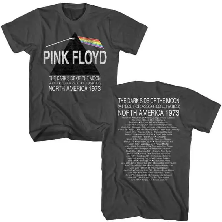 Pink Floyd DSOTM North America Tour 73 Men’s T Shirt