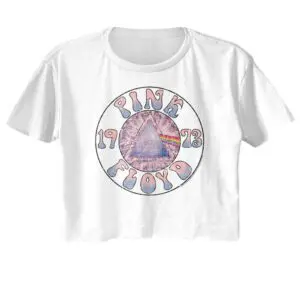 Pink Floyd Pastel Prism Eyeball Women’s Crop Top