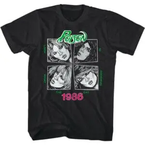 Poison Look What the Cat Dragged in Sketch Men’s T Shirt