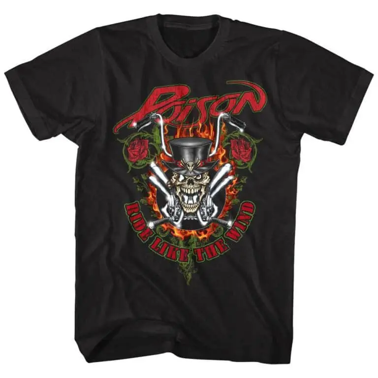 Poison Ride Like The Wind Men’s T Shirt
