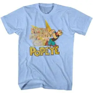 Popeye Comic Explosion Men’s T Shirt