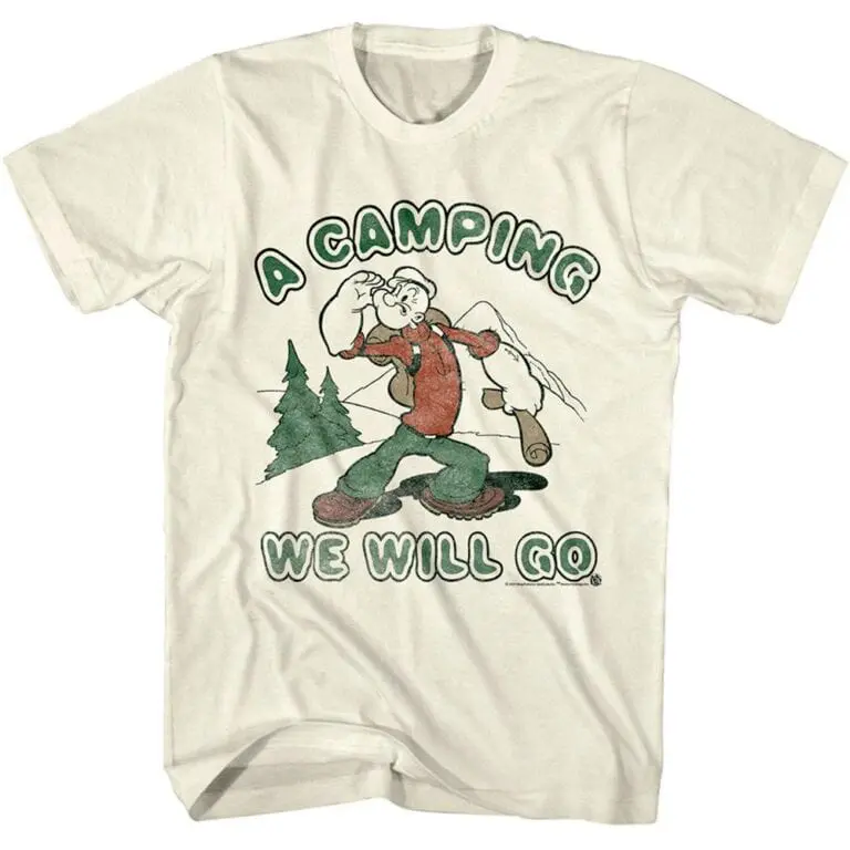 Popeye Camping We Will Go Men’s T Shirt