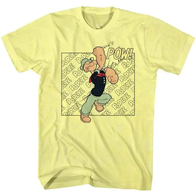 Popeye the Sailorman POW Punch Men’s T Shirt