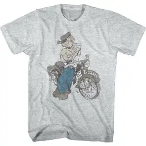 Popeye Vintage Motorcycle Men’s T Shirt