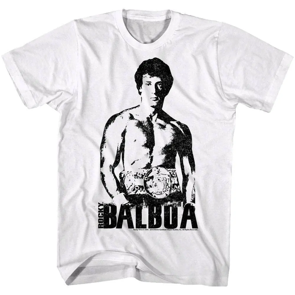 Rocky Balboa Towering Champion Men’s T Shirt