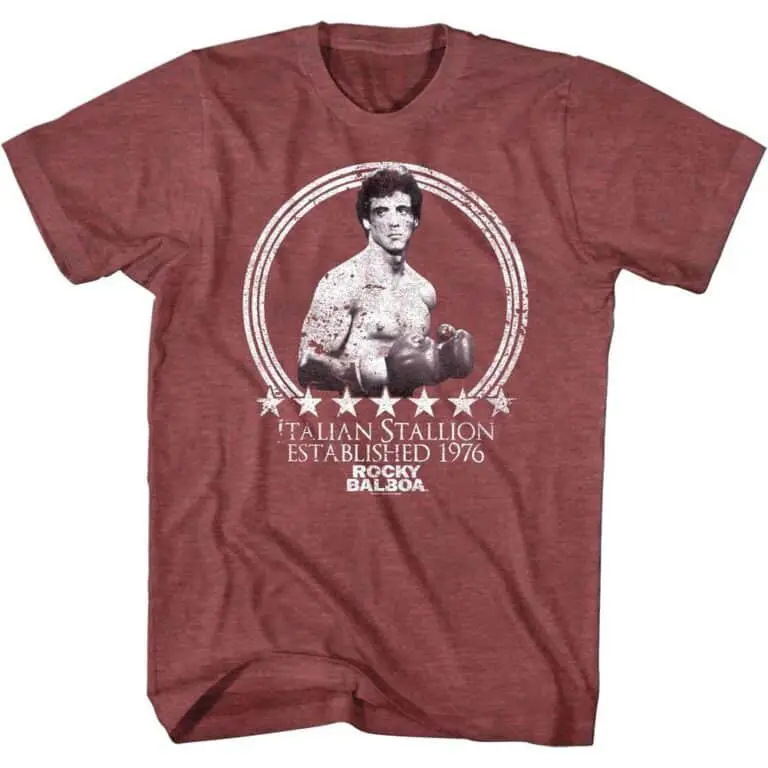 Rocky Italian Stallion Established 1976 Men’s T Shirt