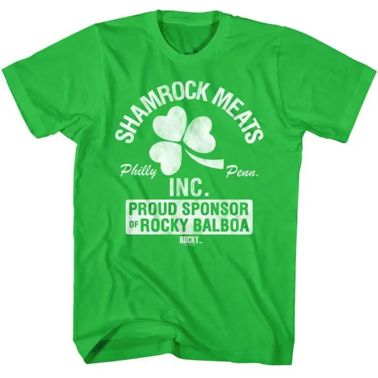 Rocky Shamrock Meats Proud Sponsor Men’s T Shirt