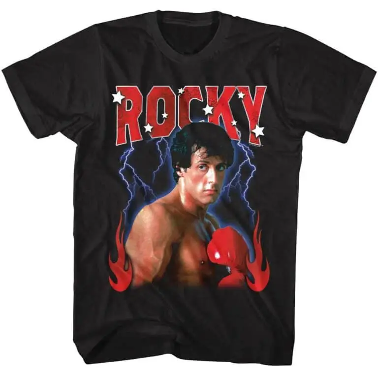 Rocky Lightning & Fire Men’s T Shirt